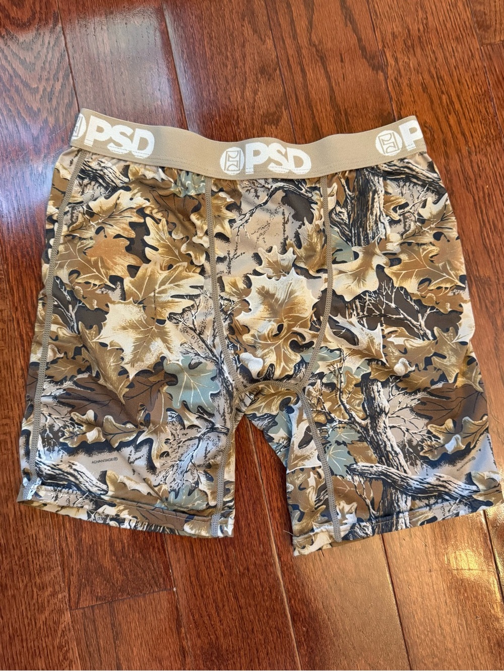 PSD Youth Large Realtree Advantage Camo Boxer Briefs Performance Underwear